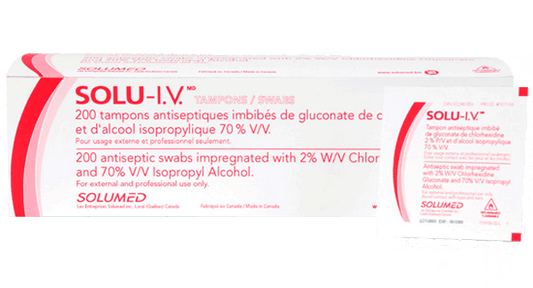 3M 10106 |BX/200 SOLU-I.V. 2% CHLORHEXIDINE GLUCONATE 70% ALCOHOL, SMALL SWABS.