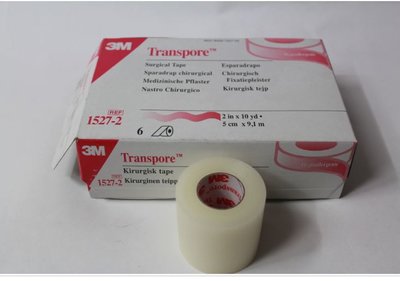 3M 1527-2 |BX/6 TAPE TRANSPORE 2IN X 10YDS