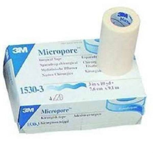 3M 1530-3 |BX/4 TAPE MICROPORE 3IN X 10YD WHITE
