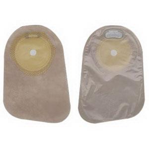 HOL 82302 |Premier One-Piece Closed Pouch, Pre-Cut Stoma Opening up to 2-1/2" x 3" (66mm x 77mm), Beige 9" (23cm) - Box of 30