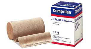 BSN 0102800 |BX/1 COMPRILAN SHORT STRETCH COMPRESSION BANDAGE VARIABLE 10CM X 5M BEIGE (LATEX CLIPS)