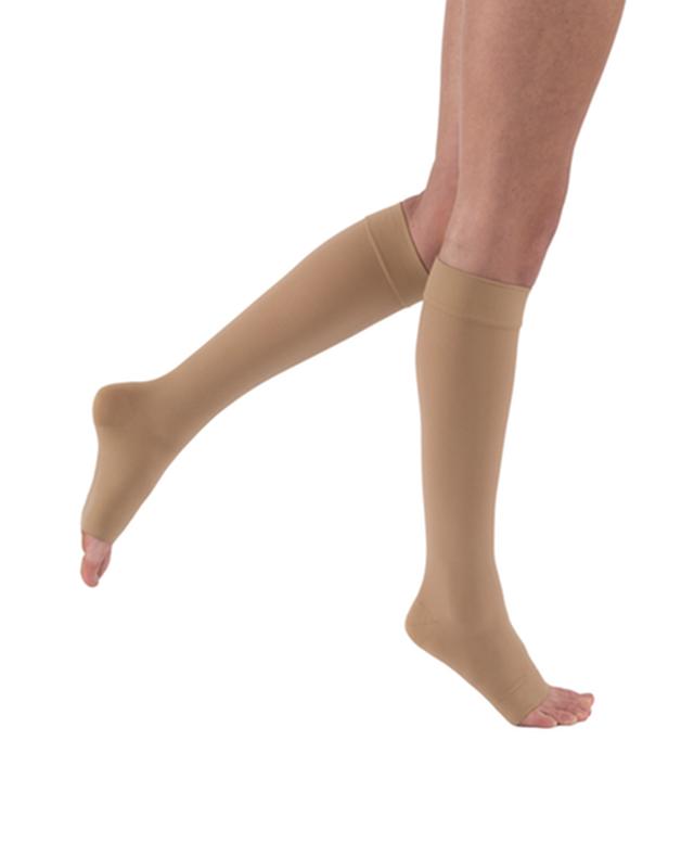 BSN 114628 |JOBST Relief Compression Stockings 20-30 mmHg Knee High Open Toe Beige X-Large