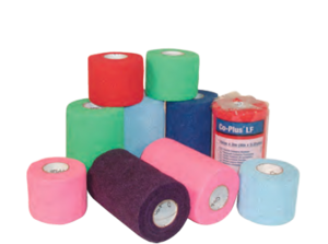 BSN 7210021 |BX/18 CO-PLUS LATEX FREE ELASTIC COHESIVE BANDAGE 10CM X 4.5M (STRETCHED), MIXED COLORS
