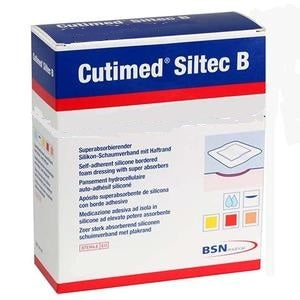 BSN 7328404 |BX/5 CUTIMED SILTEC B FOAM DRESSING W/SUPER ABSORBERS AND SILICONE LAYER, ADH BORDER, 22.5CM X 22.5CM