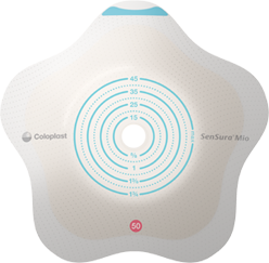 COL 18532 |SenSura® Mio Click Skin Barrier, Concave, Cut-to-Fit Stoma Opening 2" - 2-1/2" (50mm - 65mm), Flange 2-3/4" (70mm) - Box of 5