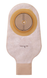 COL 2490 |Assura® One-Piece Drainable Pouch, Clamp, Transparent 12" (30cm), Non-Convex, Stoma Opening 3/8" - 2-3/4" (10mm - 70mm) - Box of 10