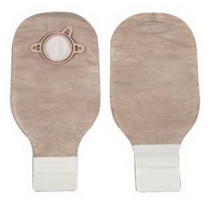 HOL 18182 |New Image Two-Piece Drainable Pouch, Flange 1-3/4" (44mm) Beige 12" (30cm) - Box of 10