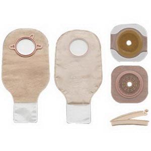 HOL 19104 |New Image Two-Piece Drainable Ostomy Kit, Cut-to-Fit Stoma up to 2-1/4" (57mm), Flange 2-3/4" (70mm), Non-Sterile, Clamp Closure - Box of 5
