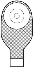 MAR 55062 |BX/10 MARLEN ULTRALITE 1-PIECE DRAINABLE POUCH W/ DEEP CONVEX BARRIER, PRE-CUT 7/8IN OPENING, OPAQUE