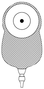 MAR 77122 |BX/10 ULTRALITE 1-PIECE UROSTOMY POUCH W/ SKIN SHIELD, SHALLOW CONVEXITY, E-Z DRAIN VALVE, TRANSPARENT, 1IN OPENING.