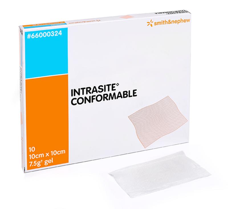 SNU 66000324 |BX/10 INTRASITE CONFORMABLE HYDROGEL DRESSING, SIZE 10CM X 10CM