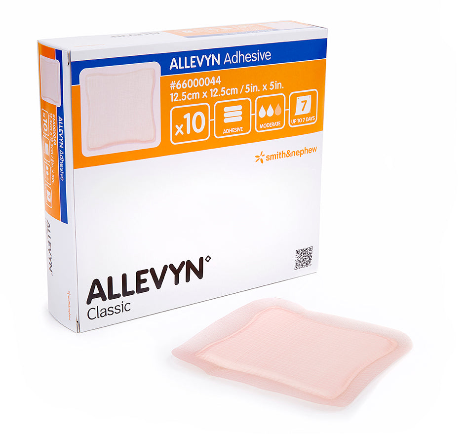 SNU 66000744 |BX/10 ALLEVYN ADHESIVE FOAM DRESSING, SIZE 12.5CM X 22.5CM