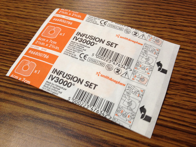SNU 66800786 |BX/30 IV3000 INFUSION SET TRANSPARENT ADHESIVE FILM, C-SHAPE