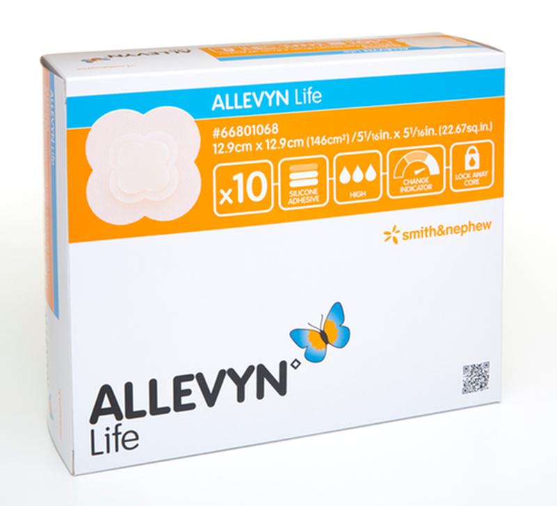 SNU 66801067 |BX/10 ALLEVYN LIFE ADHESIVE FOAM DRESSING, SIZE 10.3 CM X 10.3CM