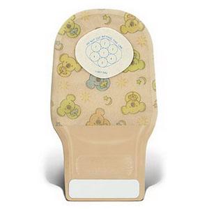 SQU 20922 |Little Ones® One-Piece Stomahesive® Skin Barrier, Cut-to-Fit Stoma Opening 5/16" - 2" (8mm - 50mm), Drainable Pouch, Transparent 6" (15.2cm), Tail Clip - Box of 15