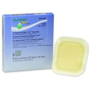 SQU 403327 |BX/5 DUODERM SIGNAL CGF HYDROCOLLOID DRESSING, STERILE, 14CM X 14CM (6IN X 6IN)