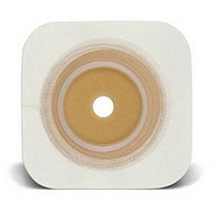SQU 413159 |Natura® Flexible Durahesive® Skin Barrier, 4" x 4" (10cm x 10cm) White, Cut-to-Fit Stoma Opening 1/2" - 3/4" (13mm - 19mm), Flange 1-1/4" (32mm) - Box of 10