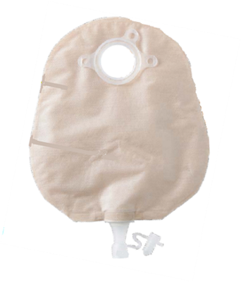 SQU 413438 |Natura® Two-Piece Urostomy Pouch, Flange 2-1/4" (57mm), Transparent 10" (25.4cm) - Box of 10