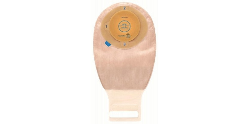 SQU 413522 |Esteem®+ One-Piece Stomahesive® Skin Barrier, Moldable Stoma Opening 1-3/16" - 1-9/16" (30mm - 40mm), Drainable Pouch, Opaque with Easy-View Window 12" (30.5cm), Tail Clip - Box of 10